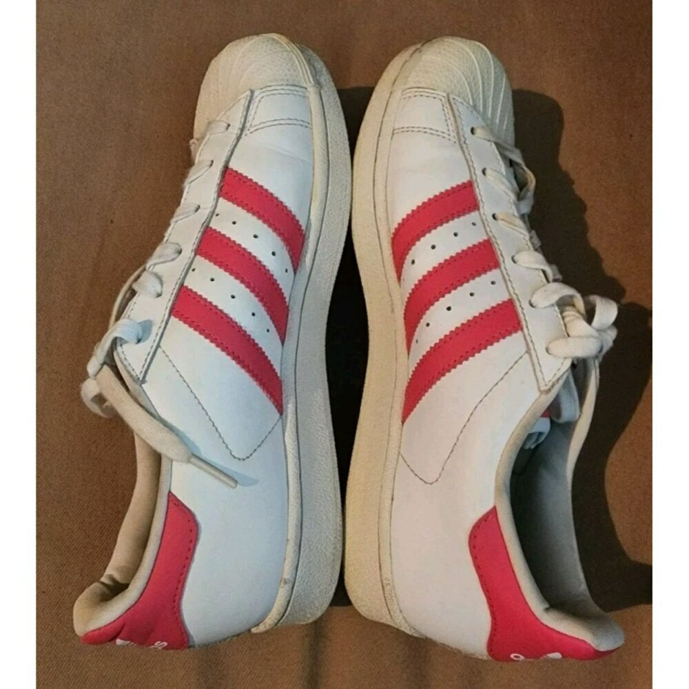 Adidas Superstar J Kids Casual Sneaker Size 6 CG6608 Pink White - Picture 6 of 8